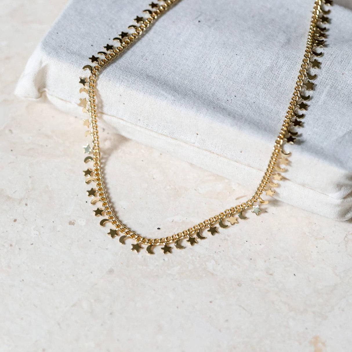 Moon & Stars Choker Necklace