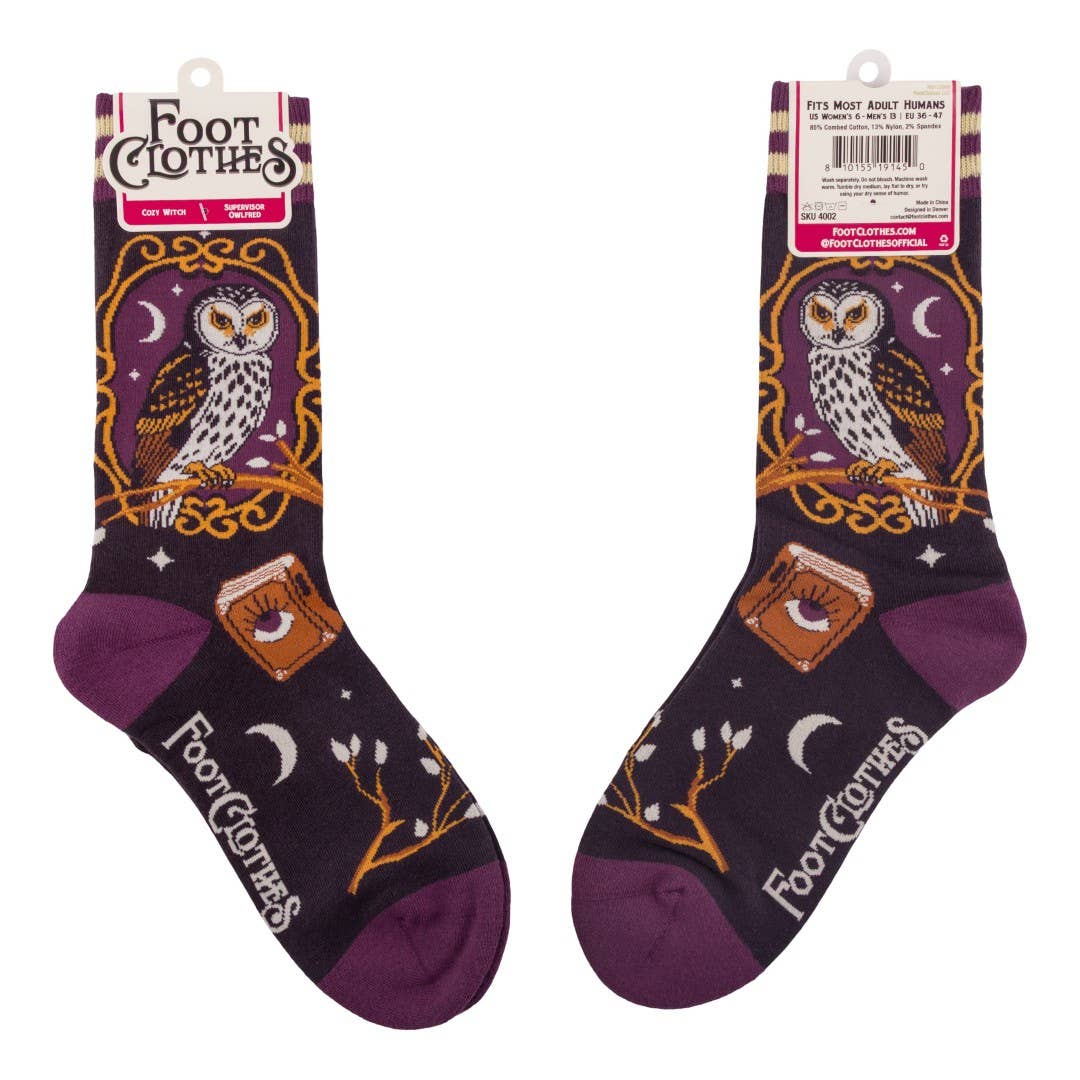Supervisor Owlfred Crew Socks