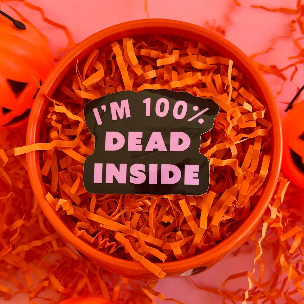 100% Dead Inside Sticker – Witch Vamp