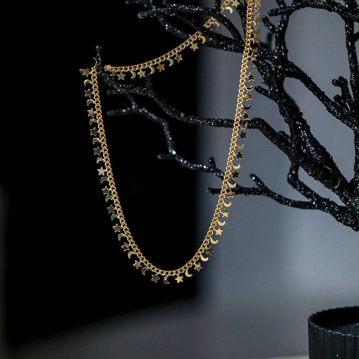 Moon & Stars Choker Necklace