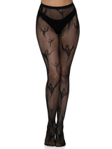 Spooky Ghosts Fishnet Tights (One Size)