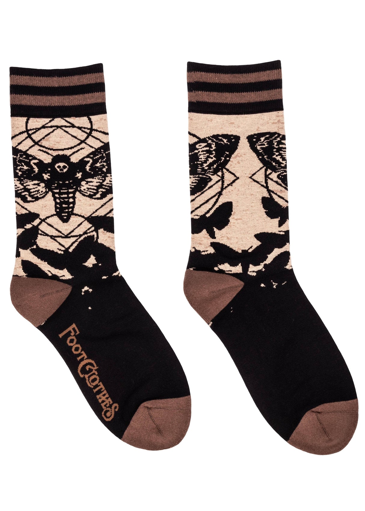 [FootClothes] Death's Head Hawkmoth Socks