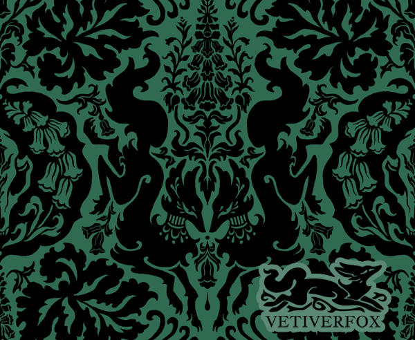 Foxglove & Absinthe Skater Skirt with Pockets