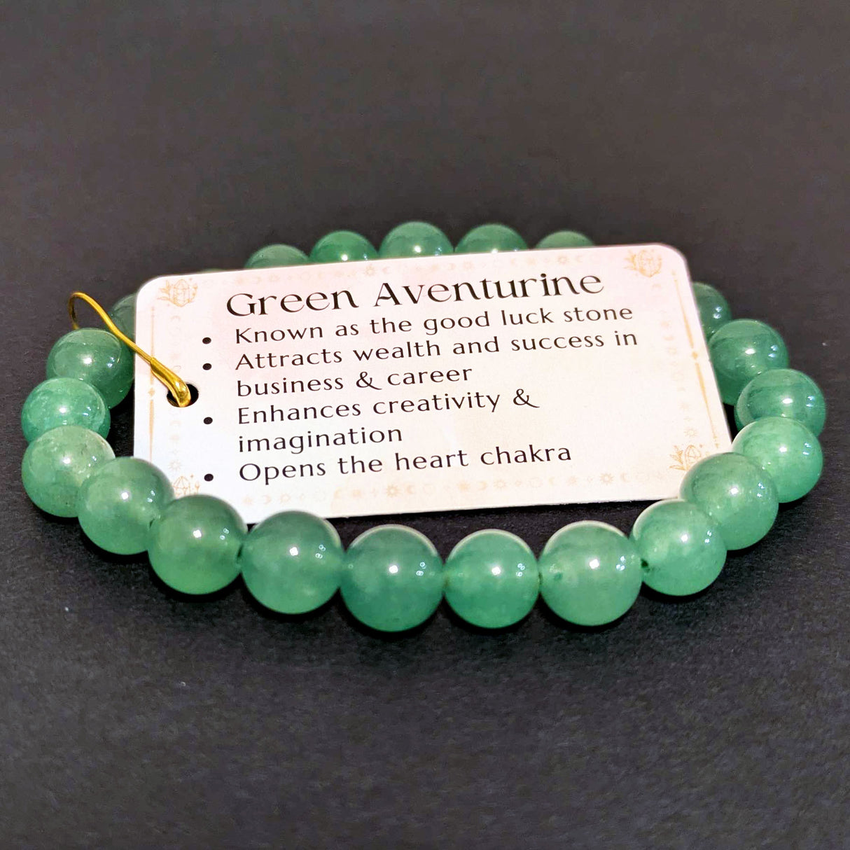 [Soul Charms] Green Aventurine Crystal Bracelet