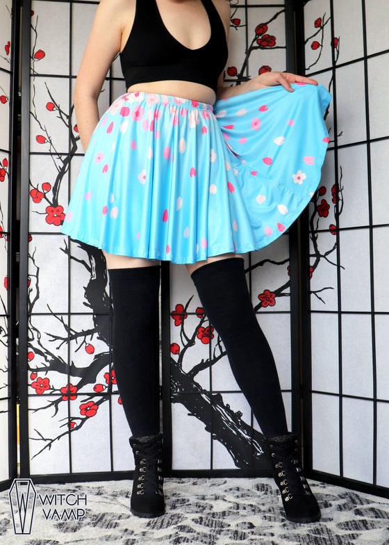 Hanami Day Skater Skirt with Pockets [Only B & D Sizes Left]