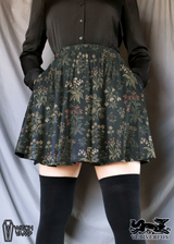 Millefleur Skater Skirt with Pockets
