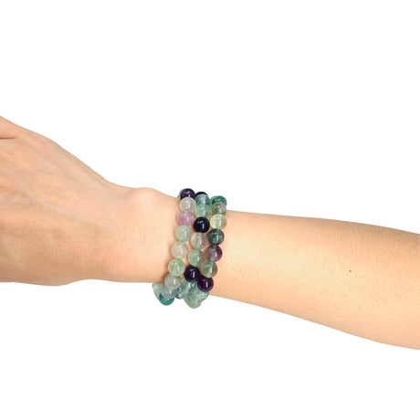 Rainbow Fluorite Crystal Bracelet