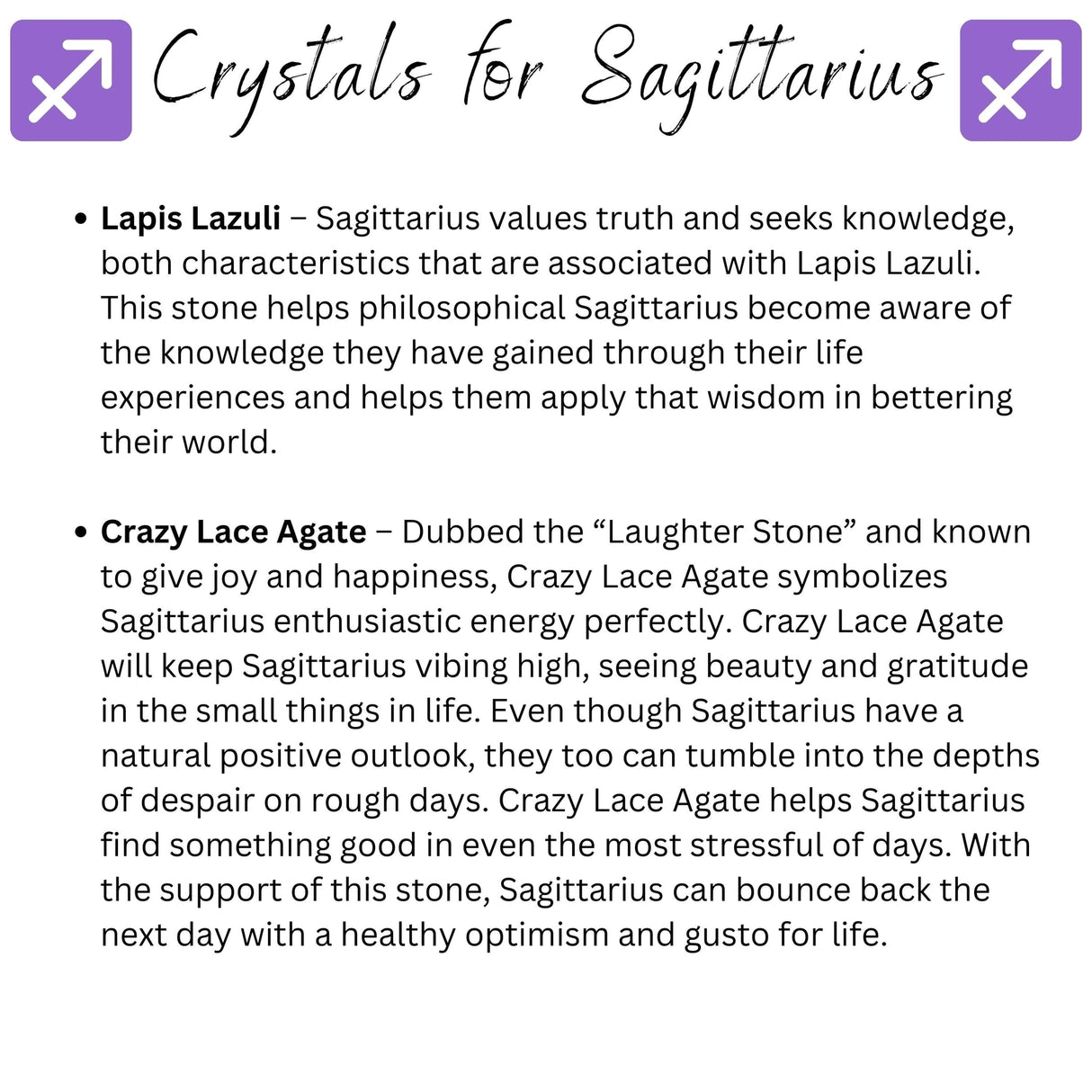 Sagittarius Crystal Bracelet