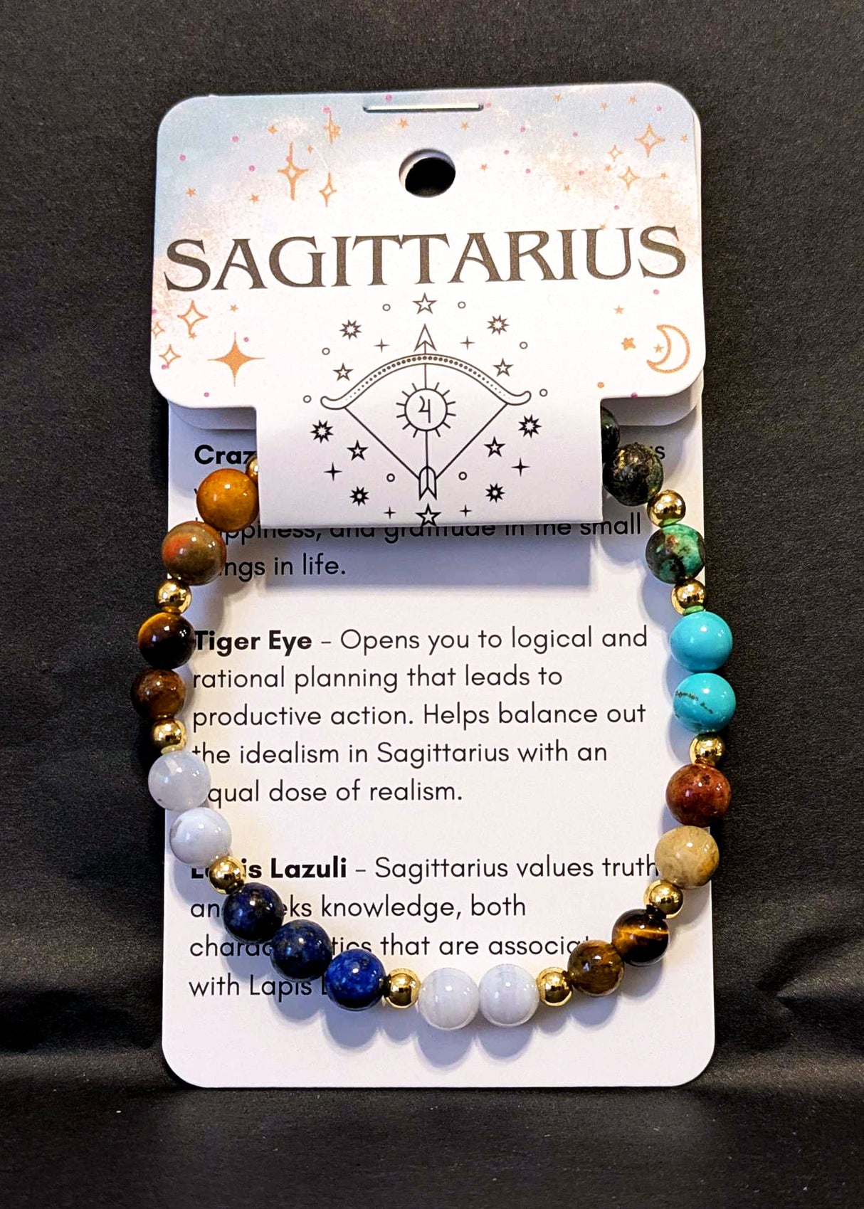 Sagittarius Crystal Bracelet