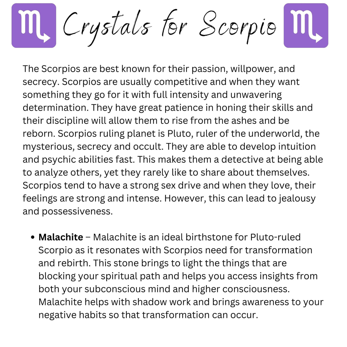 Scorpio Crystal Bracelet