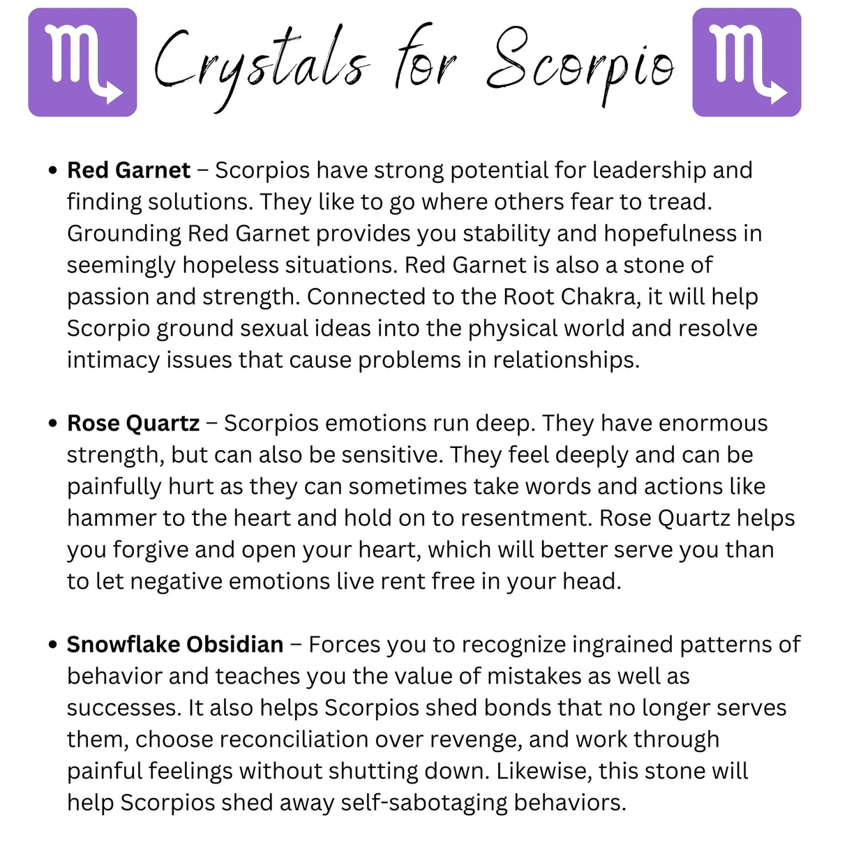 Scorpio Crystal Bracelet