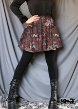 Stag Hunt Skater Skirt with Pockets