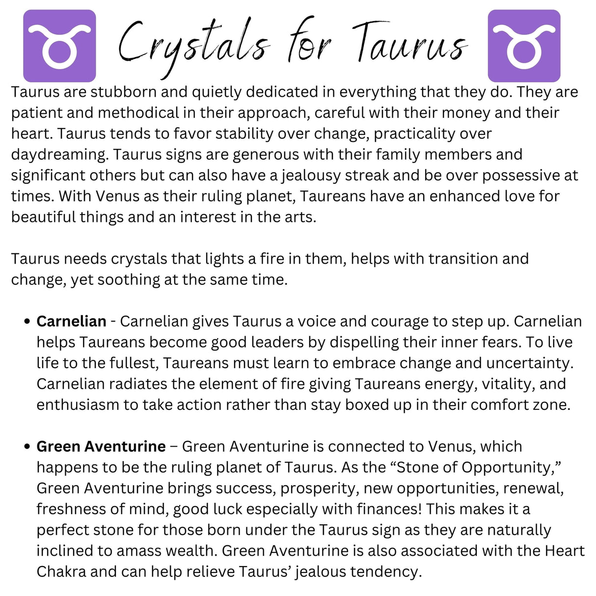 Taurus Crystal Bracelet