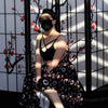 Creepy Eyes Midi Skirt With Pockets