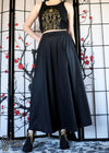 Black Maxi Skirt With Pockets