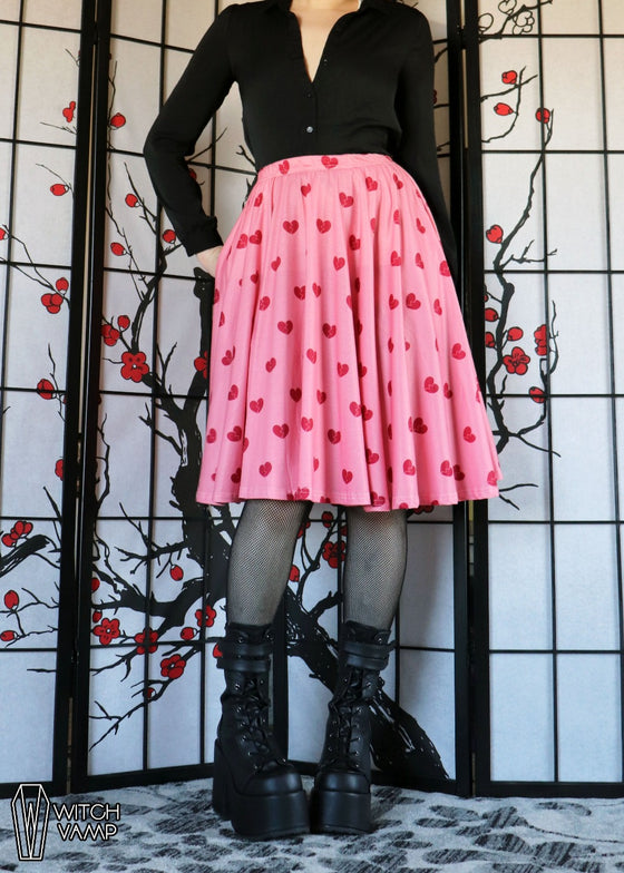Broken Heart Midi Skirt With Pockets [Only A & C Sizes Left]