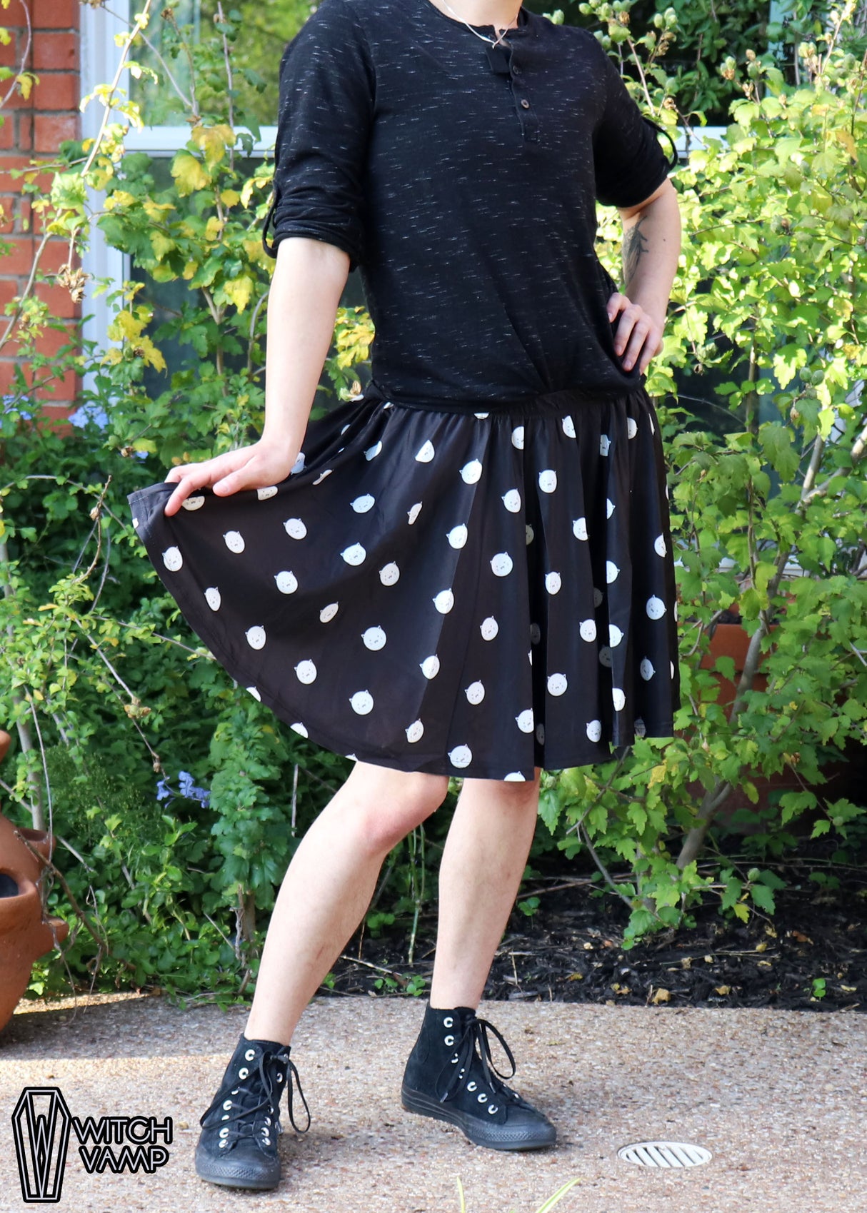 Polkat Dot Skater Skirt with Pockets [RETIRED]