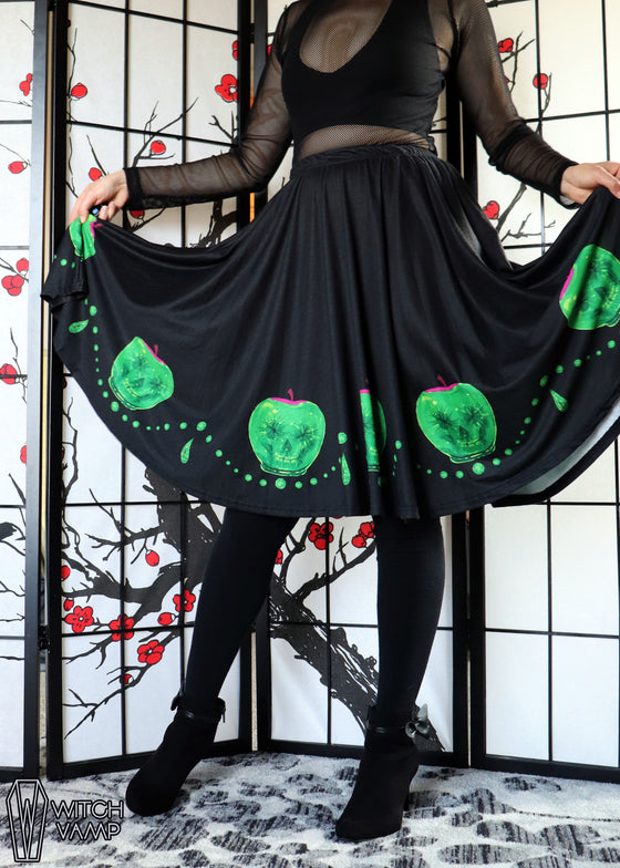 Poisoned Apple Midi Skirt With Pockets [Only A & C Sizes Left]