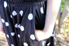 Polkat Dot Midi Skirt With Pockets