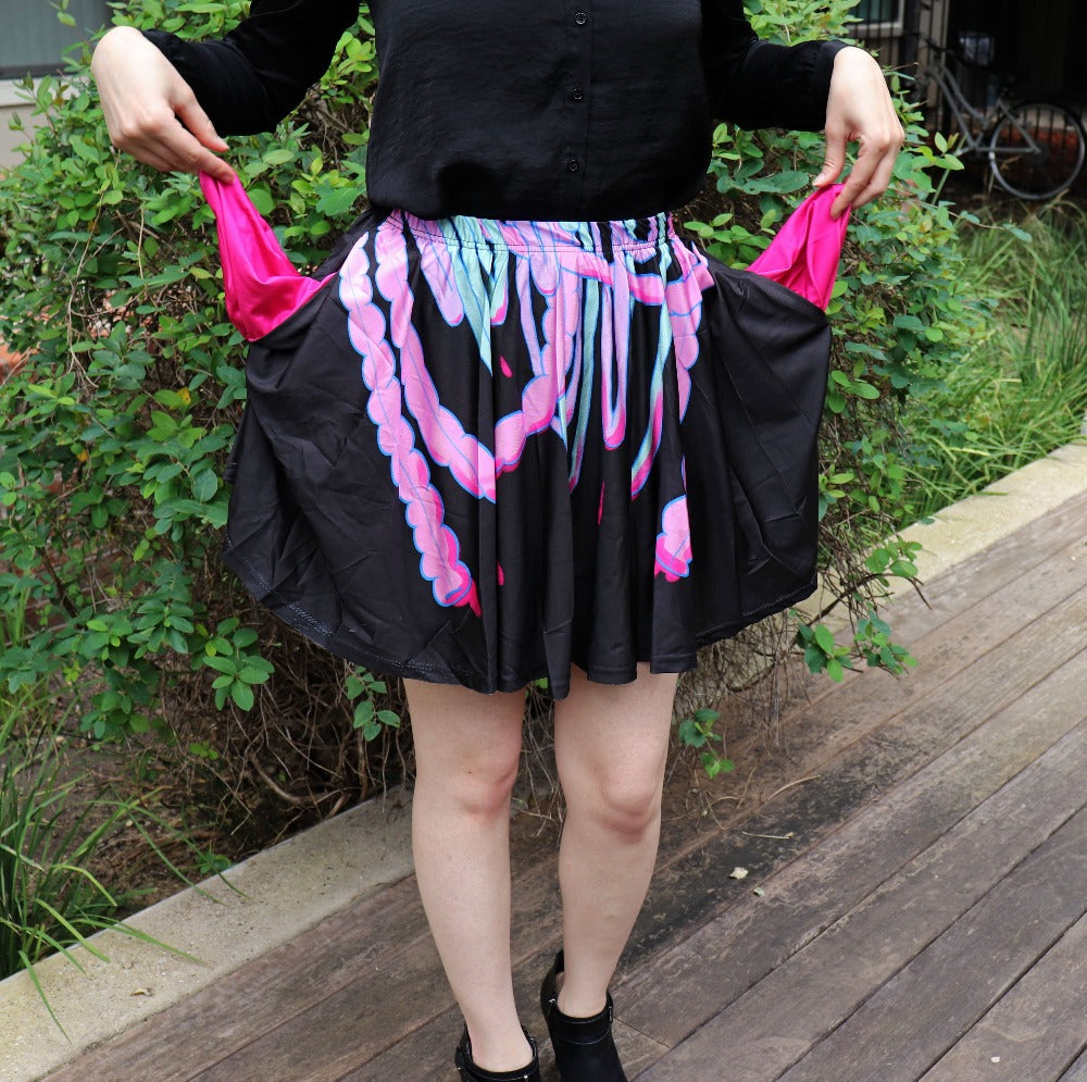 Guro Guts Skater Skirt With Pockets (A, D Size Only) – Witch Vamp