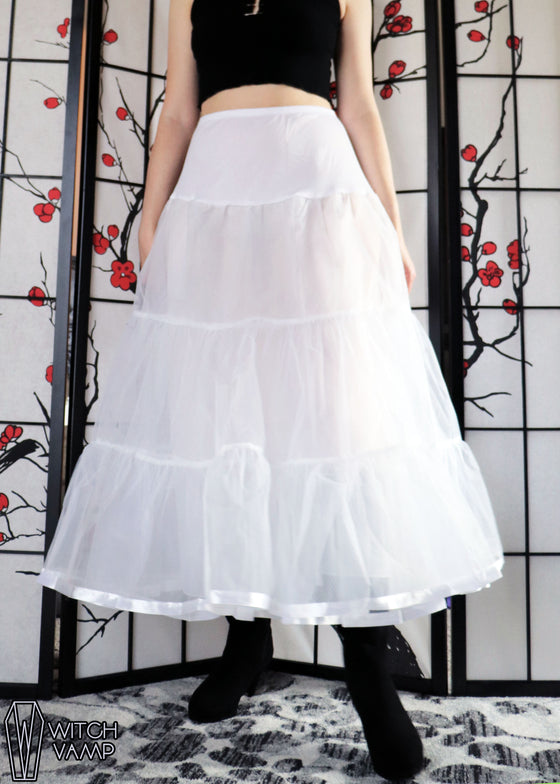 Petticoat for Skirts - Ankle Length - White