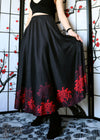 Spider Lily Maxi Skirt with Pockets