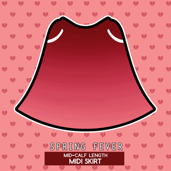 Spring Fever Midi Skirt With Pockets [Only A & D Sizes Left]