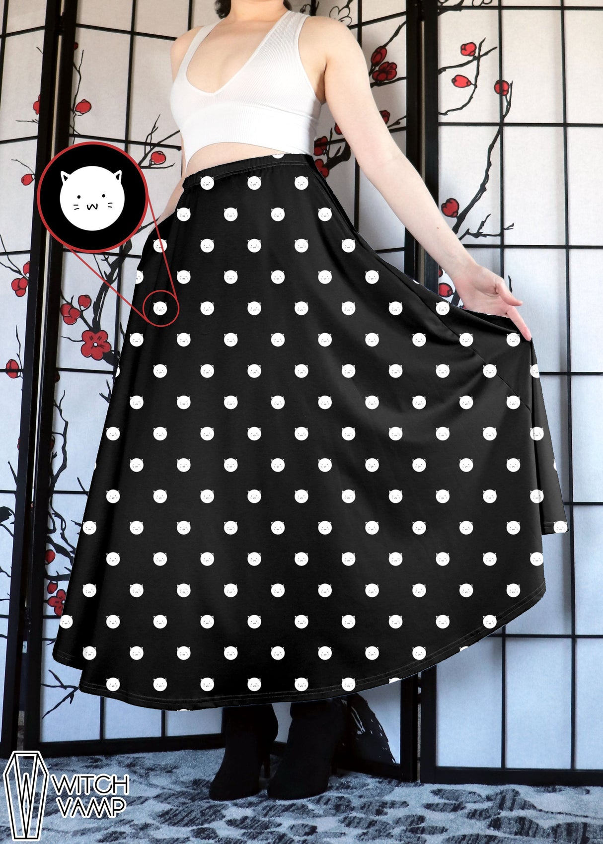 Polkat Dot Maxi Skirt with Pockets [RETIRED]