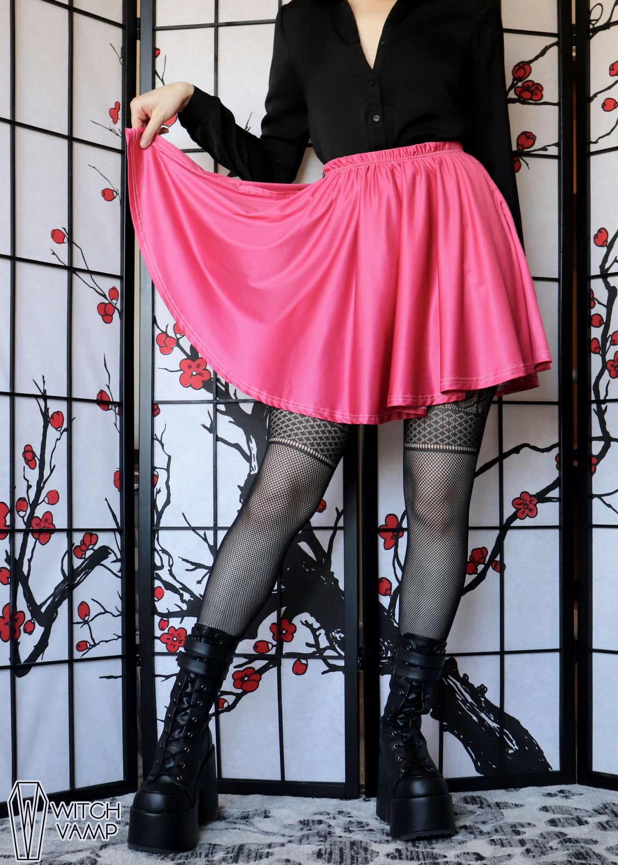 Dolly Pink Skater Skirt with Pockets [RETIRED]
