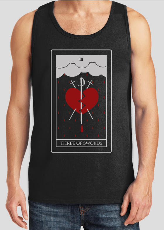 Three of Swords Tank Top