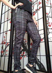  Grey Plaid Jogger Pants [Only LG-XL & 2X-3X Left]