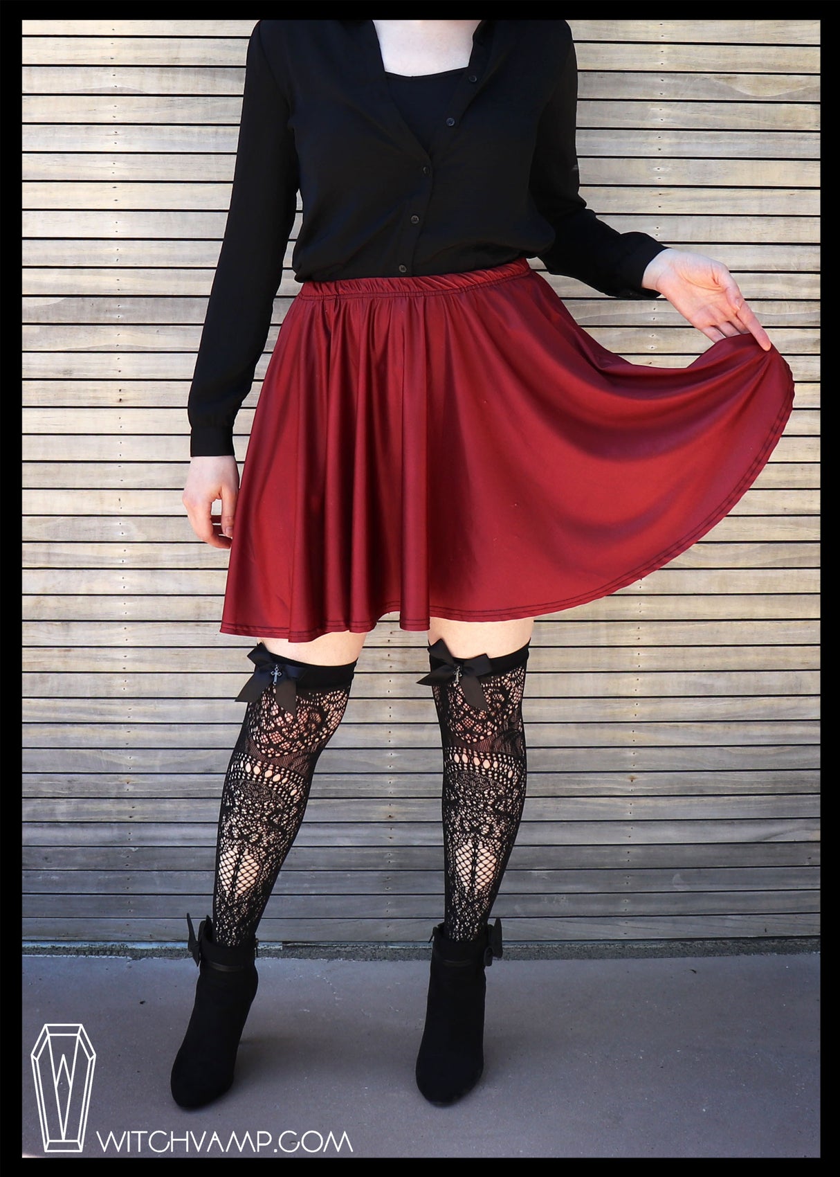 Red Skater Skirt with Pockets [RETIRED]