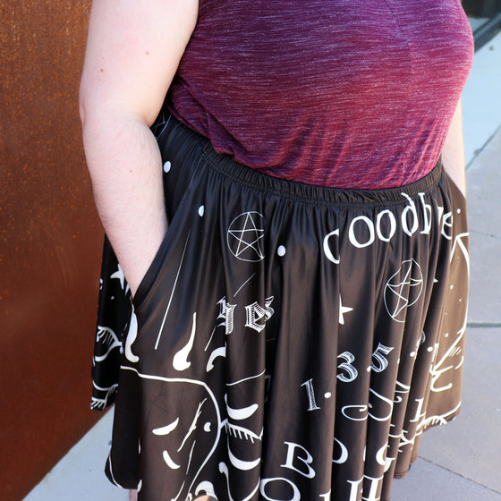 Ouija Board Skater Skirt With Pockets (Only C Size Left)