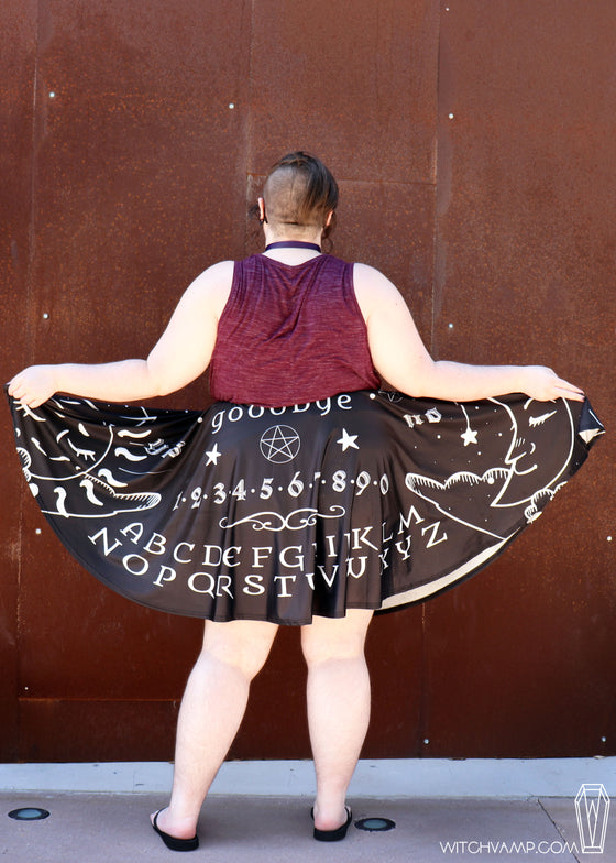 Ouija Board Skater Skirt With Pockets (Only C Size Left)