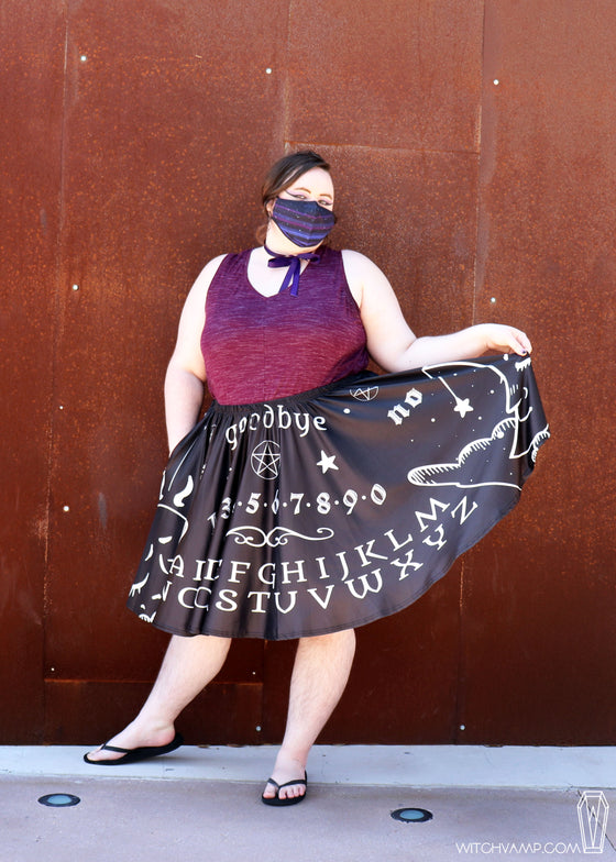 Ouija Board Skater Skirt With Pockets (Only C Size Left)