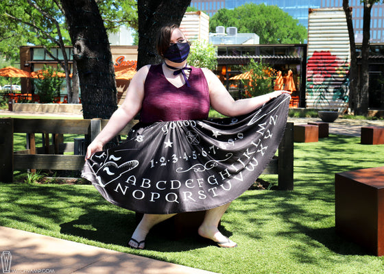 Ouija Board Skater Skirt With Pockets (Only C Size Left)