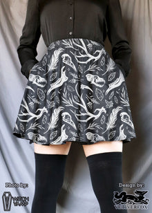  [Vetiverfox] Bone Collector Skater Skirt with Pockets