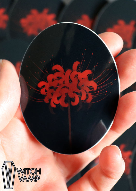 Spider Lily Flower Sticker