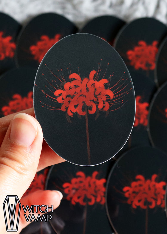 Spider Lily Flower Sticker