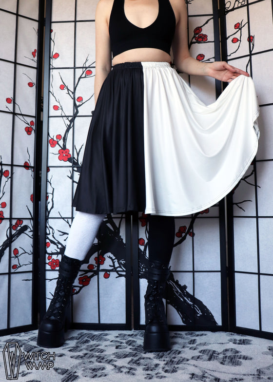 Split Midi Skirt With Pockets