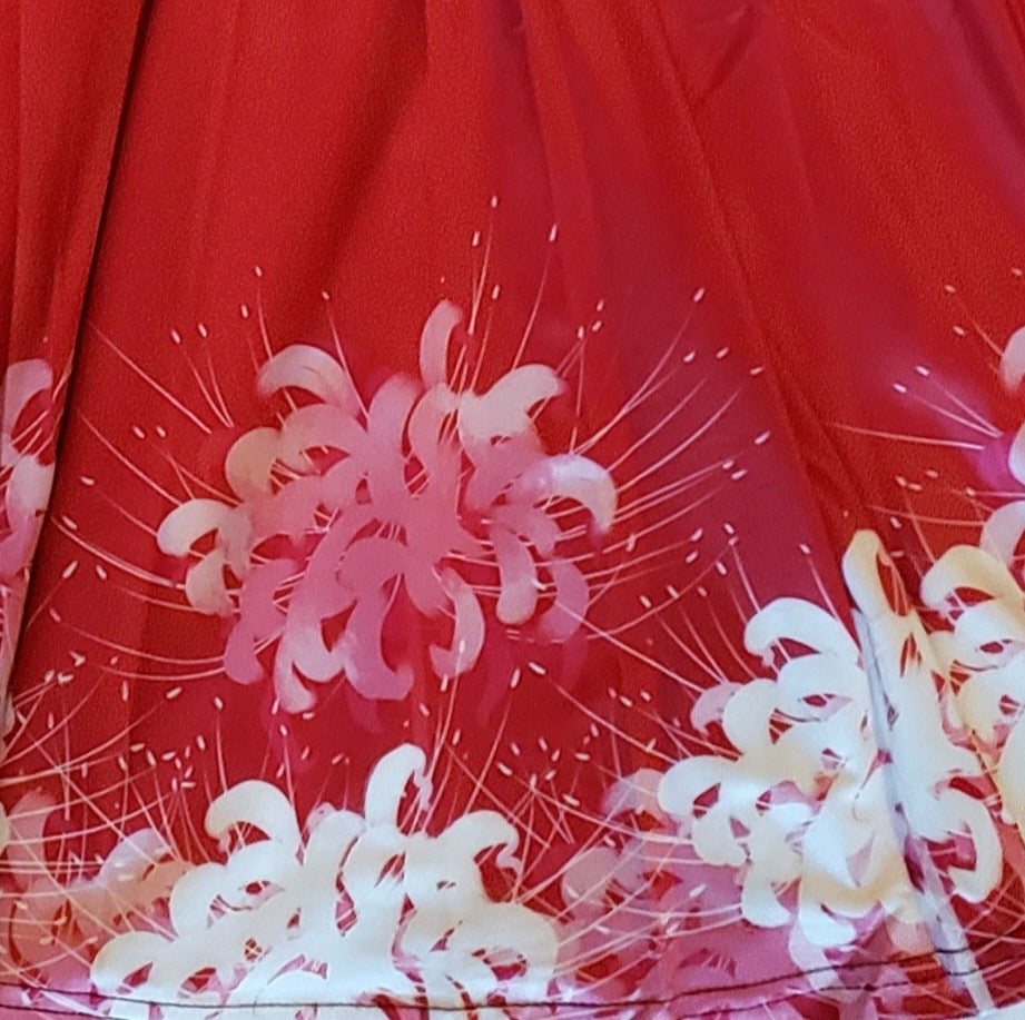 White Spider Lily Midi Skirt With Pockets – Witch Vamp