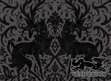 [Vetiverfox] Black Velvet Skater Skirt with Pockets