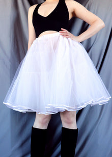  Petticoat for Skirts - Knee Length - White